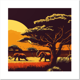 Zambia landscape Posters and Art